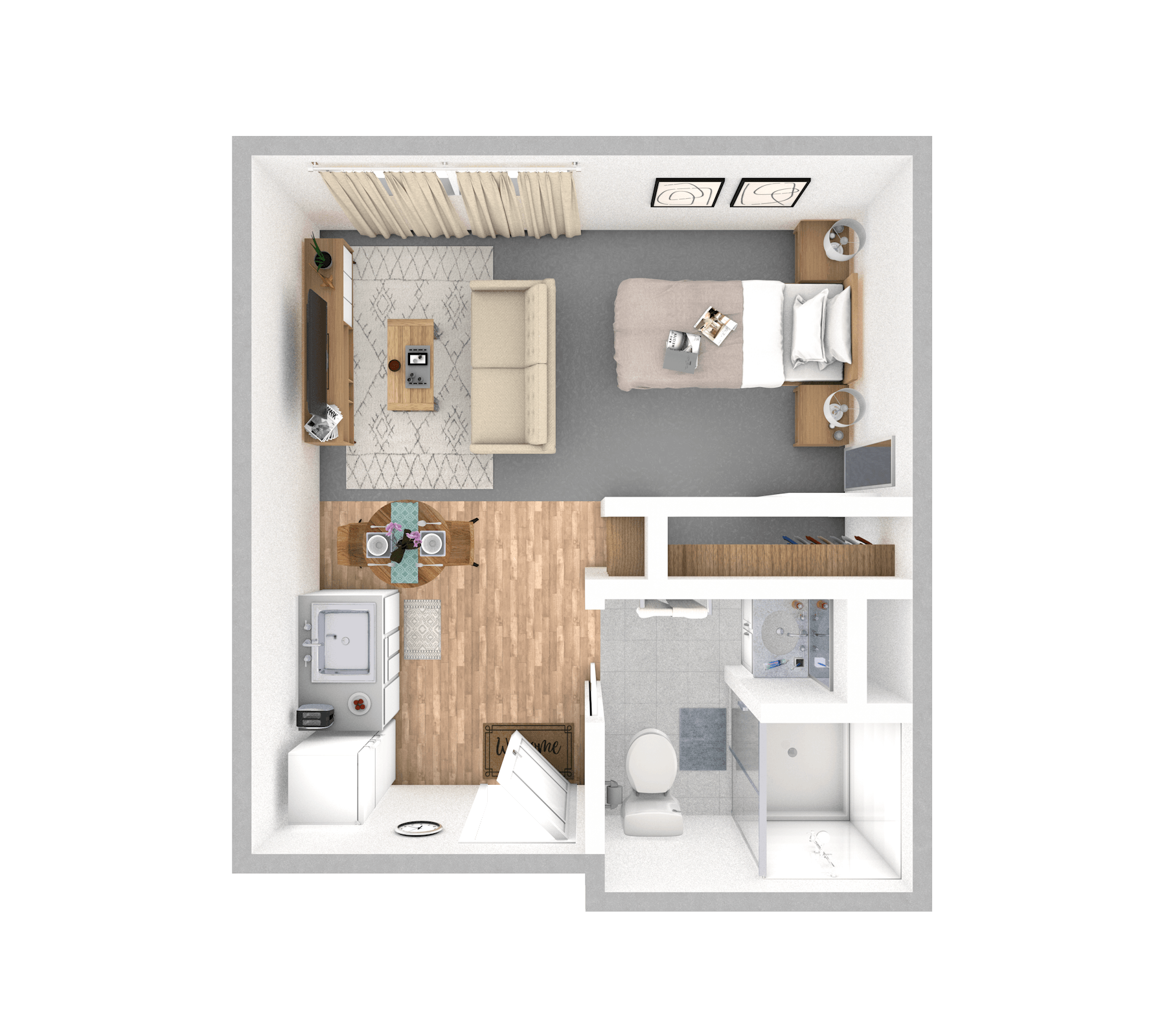 Oak floor plan
