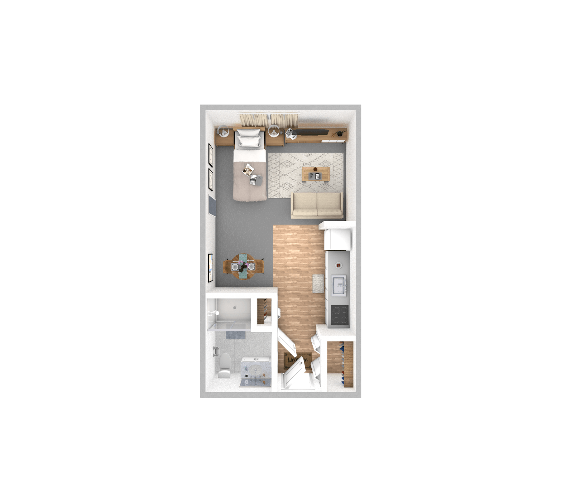 Oak floor plan