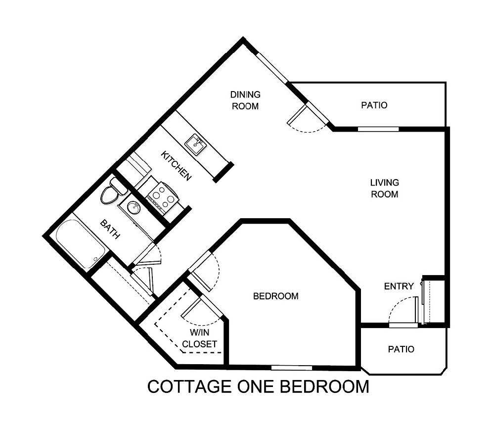 Wishbone floor plan